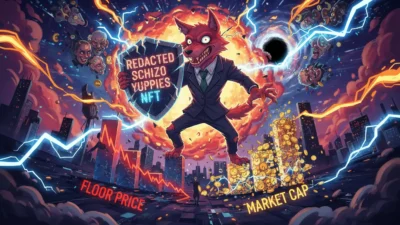 Redacted schizo yuppies NFT floor price and market cap breakdown