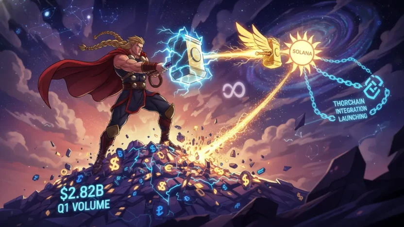 Thorchain hits $2.82B in q1 volume as Solana integration launches
