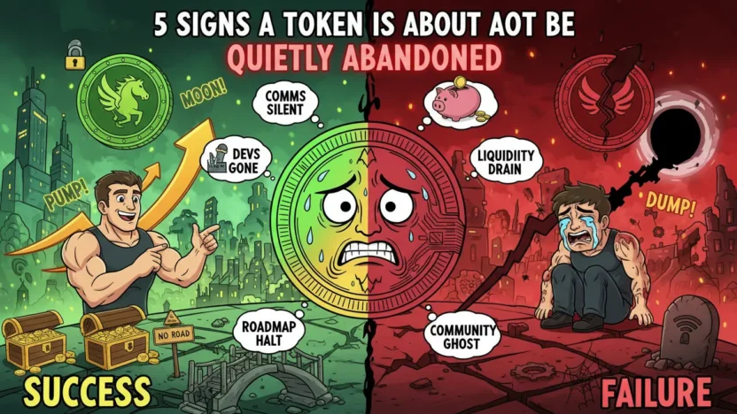 5 signs a token is about to be quietly abandoned